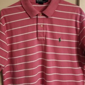 Ralph Lauren Polo Pink with White Stripes